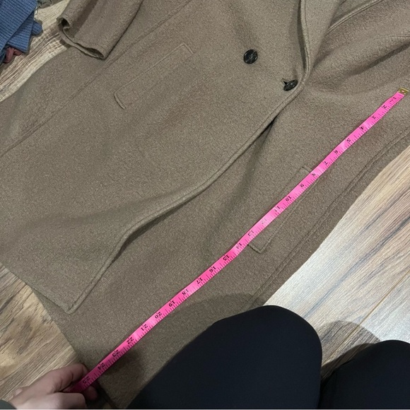 J.Crew Daphne topcoat Pea Coat Jacket in Italian boiled wool J4865 camel - Picture 7 of 12